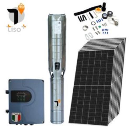  پک پمپ شناور هیبریدی تیسو پرو 15000وات 110متری 4″ به همراه 40پنل 